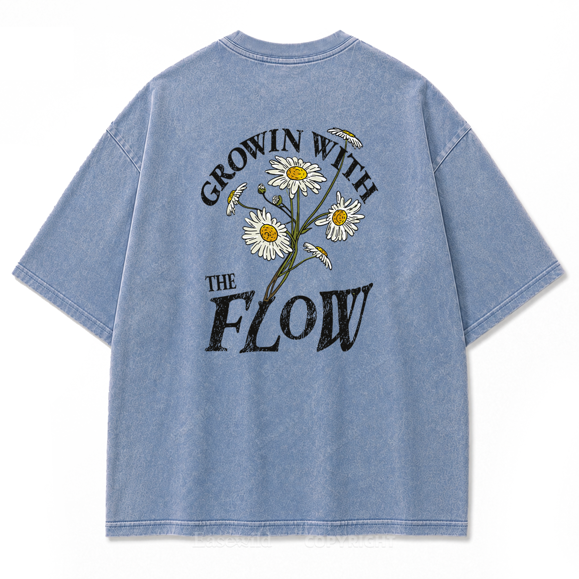 Grow With The Flow Daisy Washed Print Tee