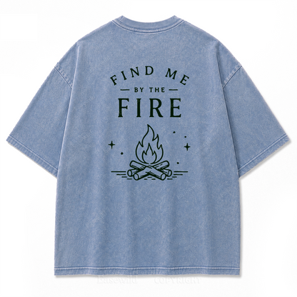Find Me by the Fire Washed Print Tee
