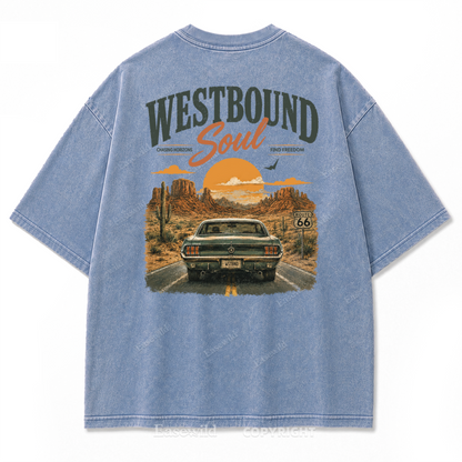 Westbound Soul Washed Print Tee