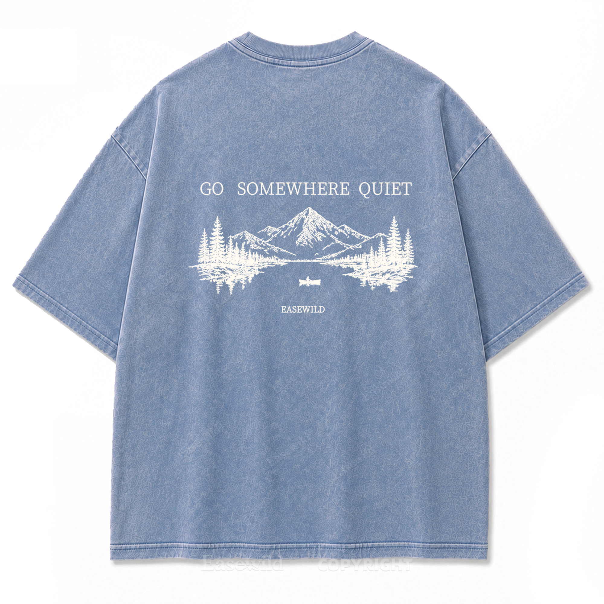 Go Somewhere Quiet Washed Print Tee