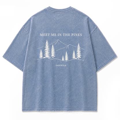 Meet Me in the Pines Washed Print Tee