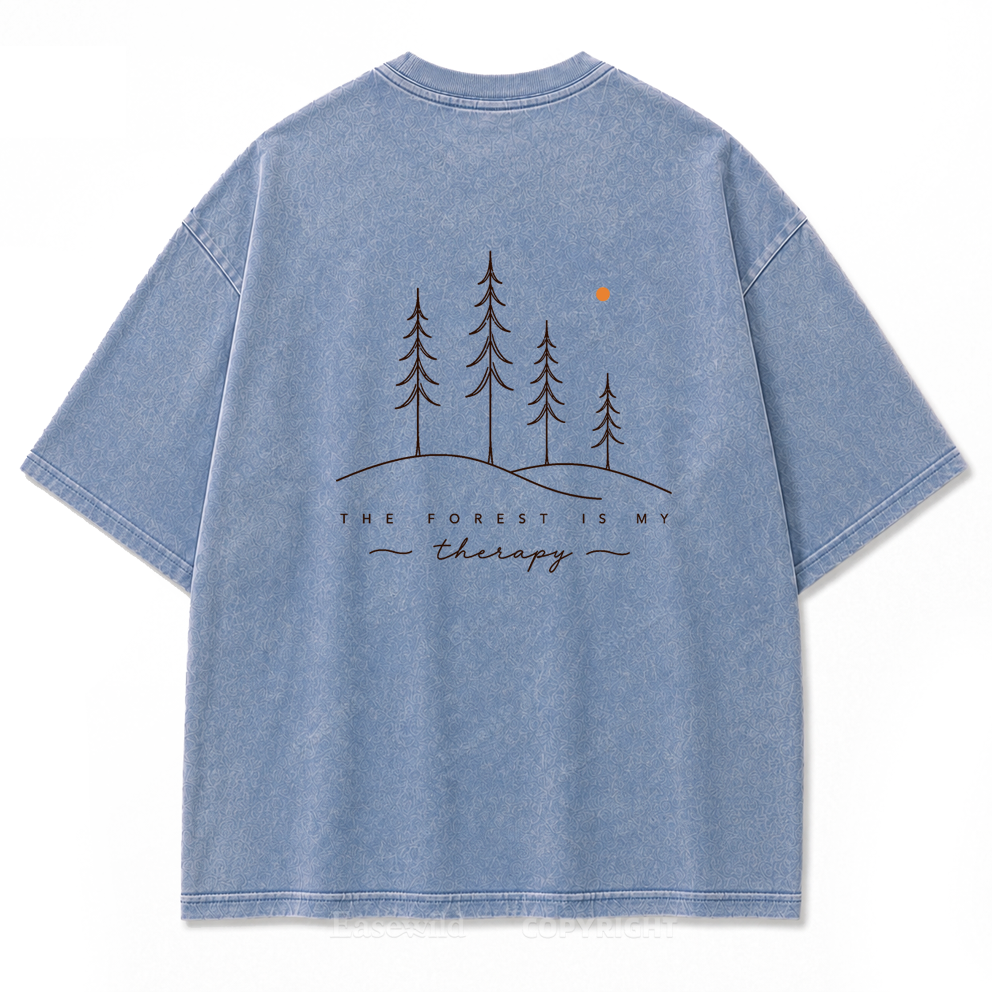The Forest Is My Therapy Washed Print Tee