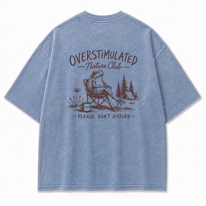 Overstimulated Nature Club Washed Print Tee