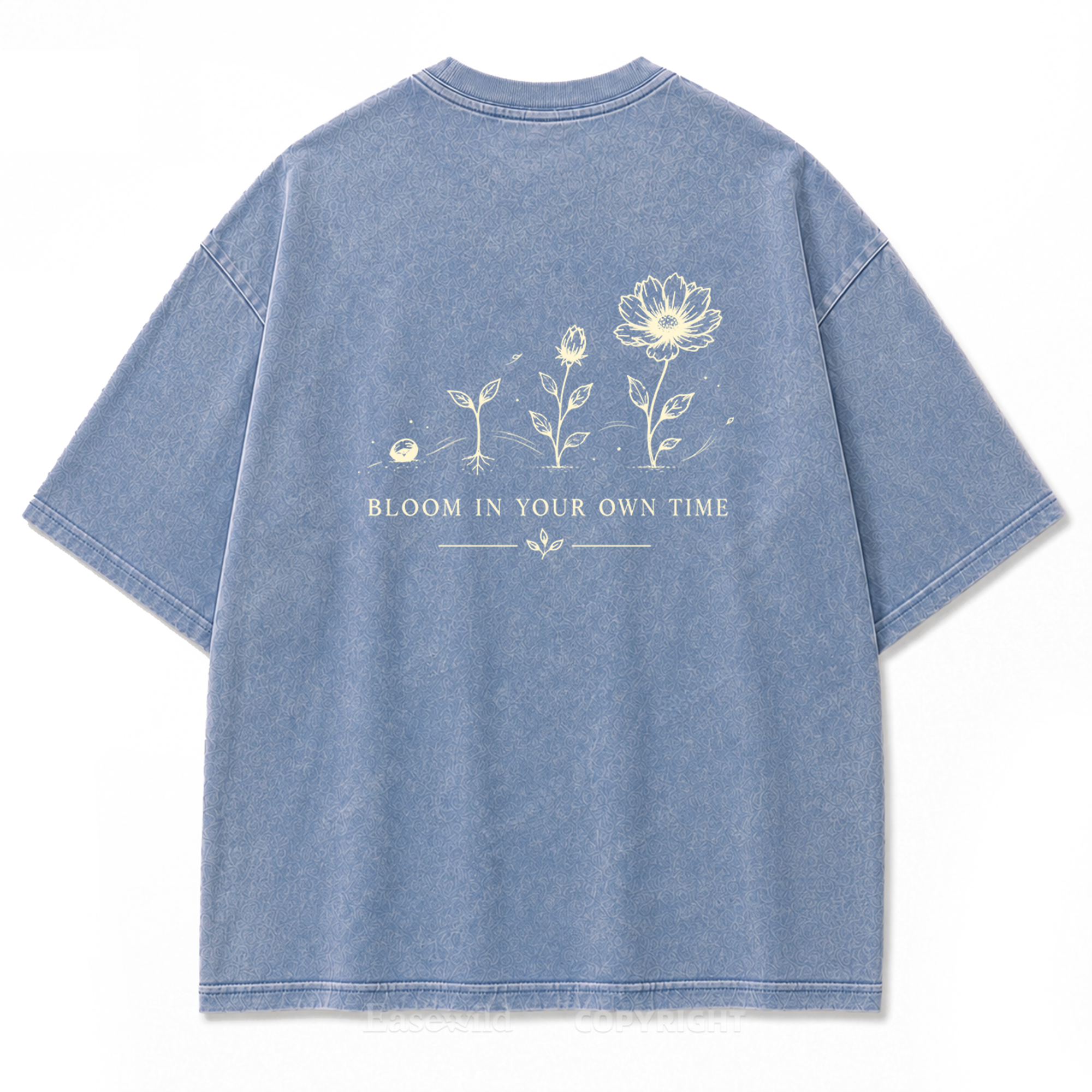 Bloom In Your Own Time Washed Print Tee