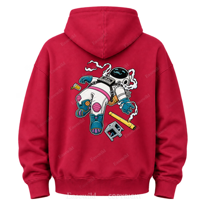 Relaxed Astronaut Graphic Hoodie