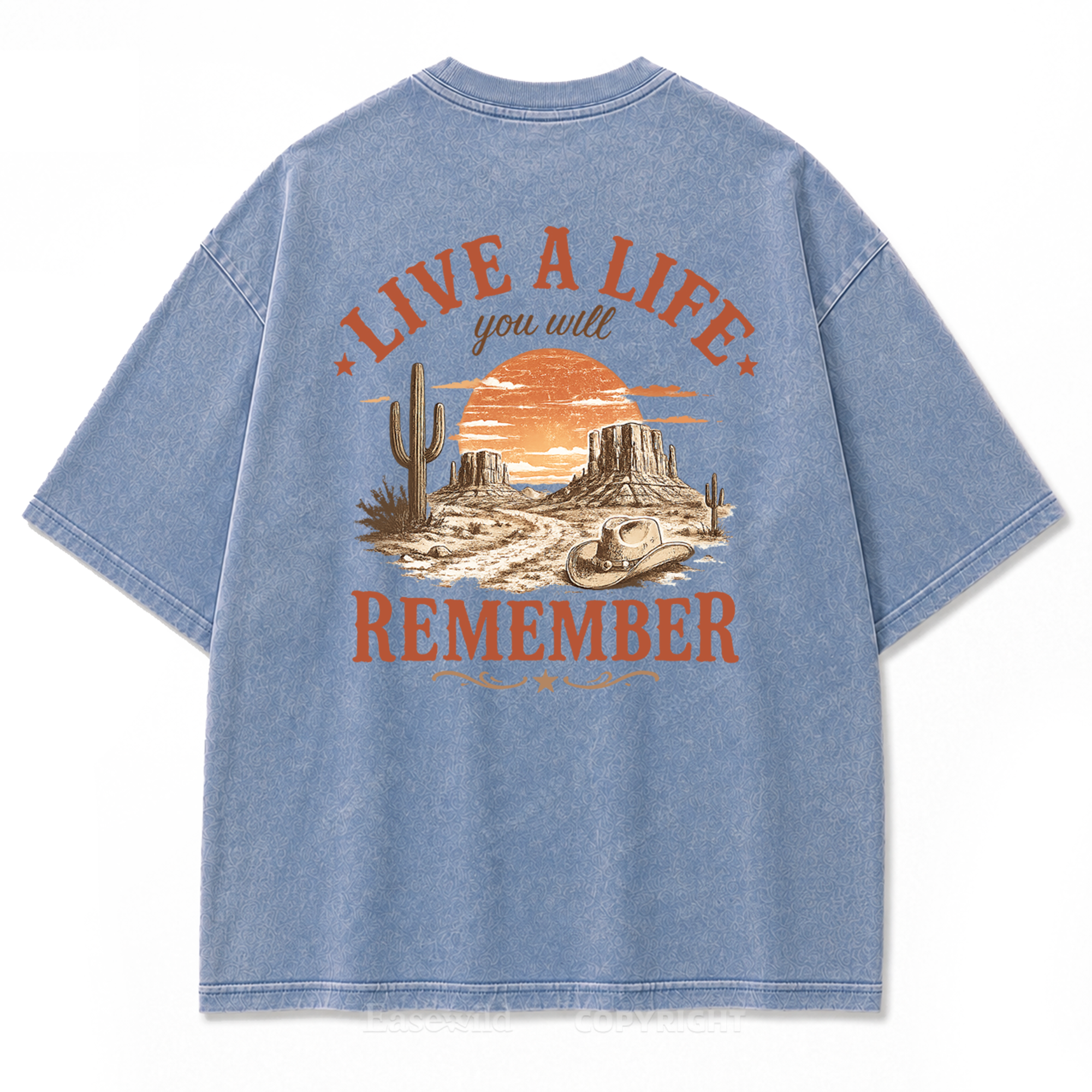 Live a Life You Will Remember Washed Print Tee