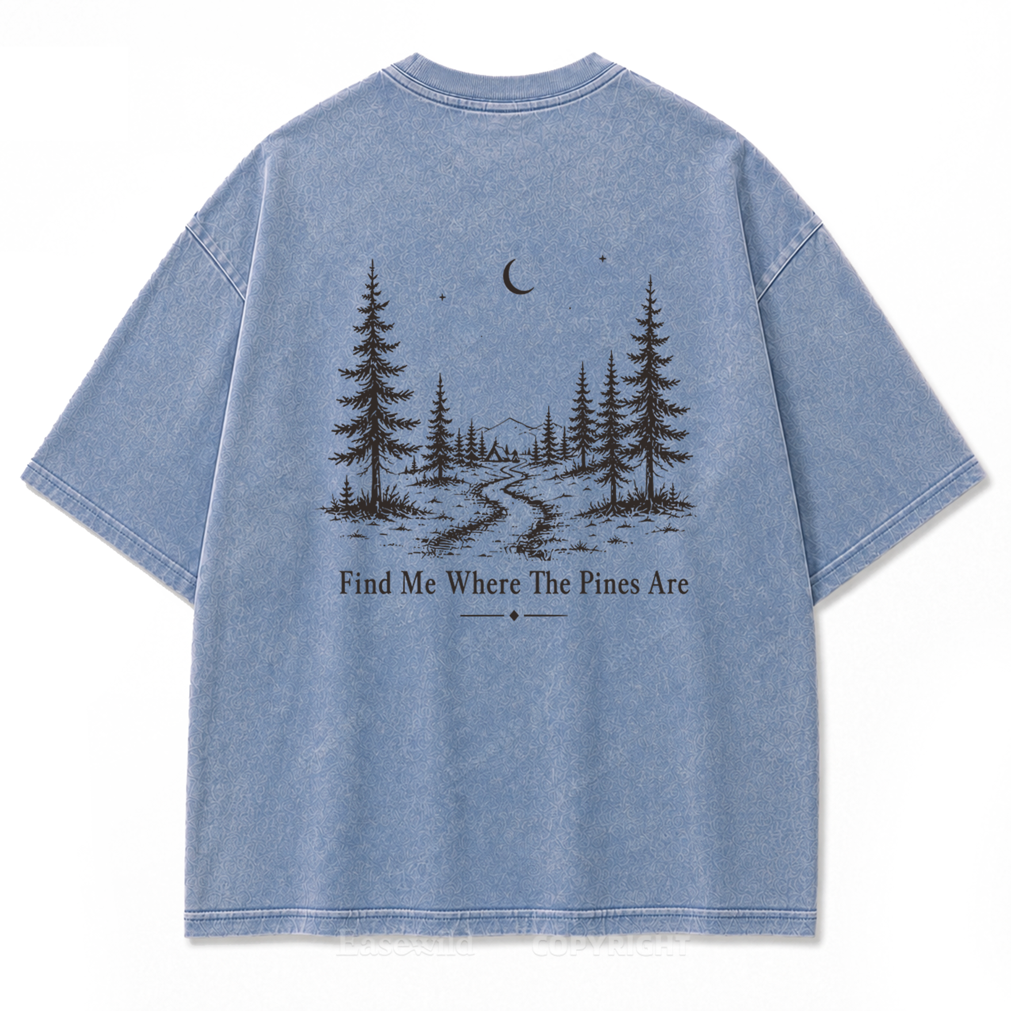 Pinebound Nights Washed Print Tee