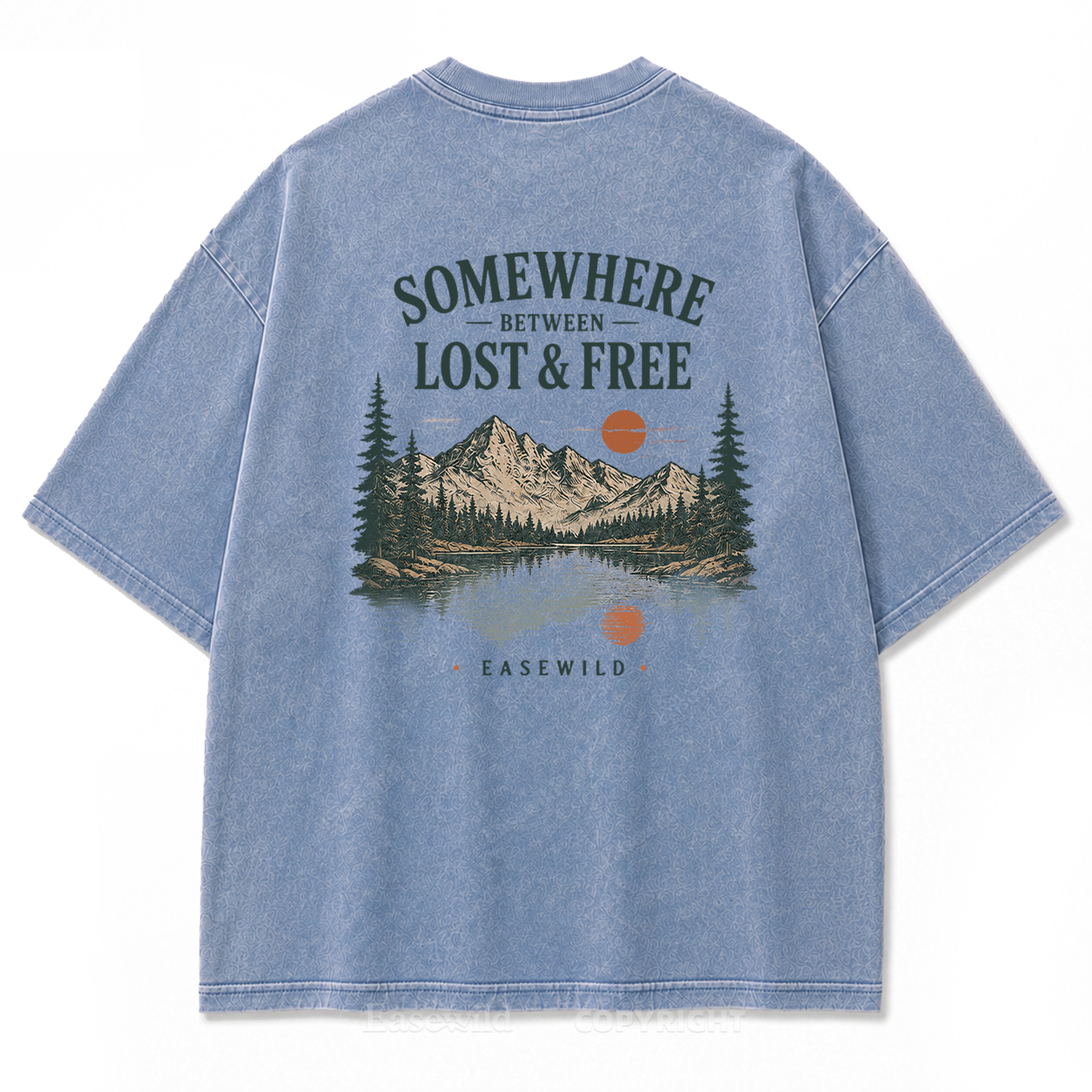 Wilderness Reflections Mountain Washed Print Tee
