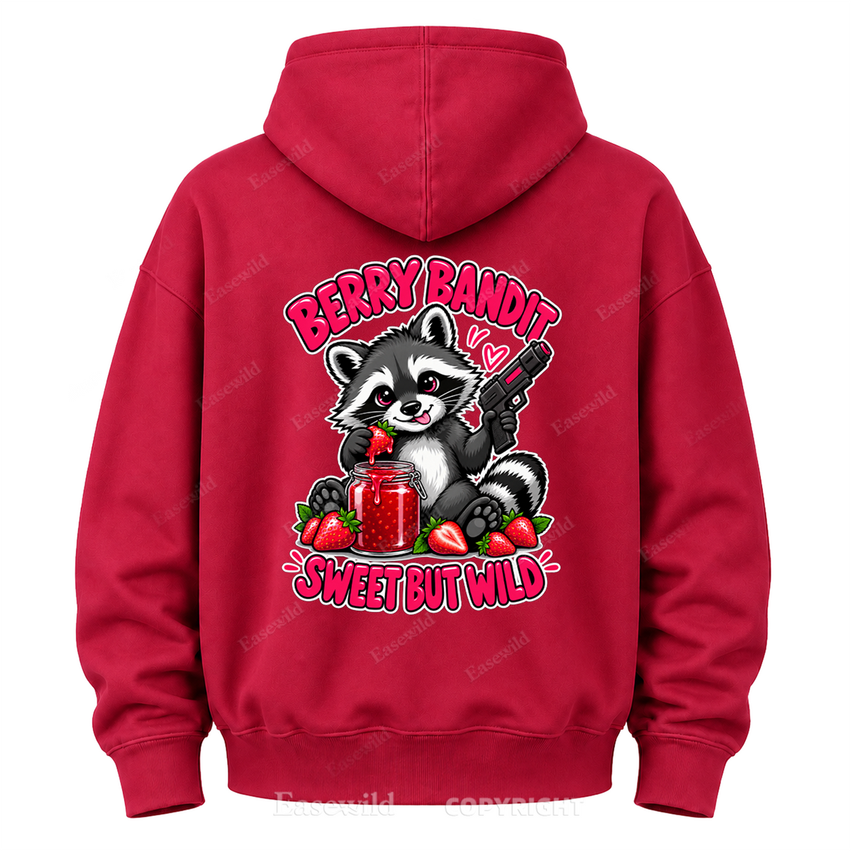Berry Bandit Sweet But Wild Graphic Hoodie