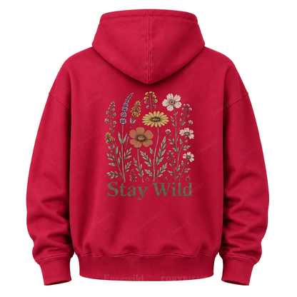 Stay Wild Wildflower Graphic Hoodie