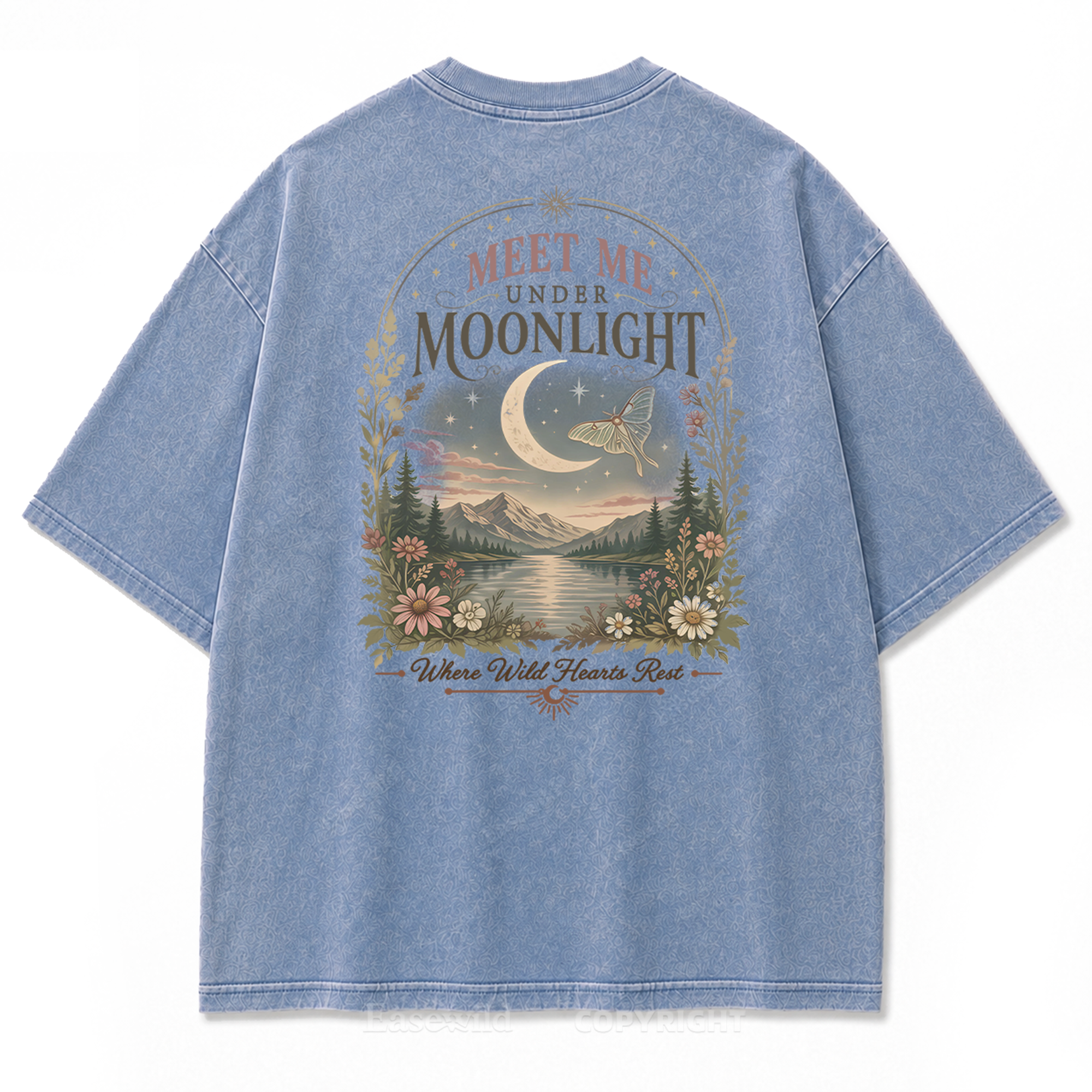 Lunar Lake Wildflower Washed Print Tee