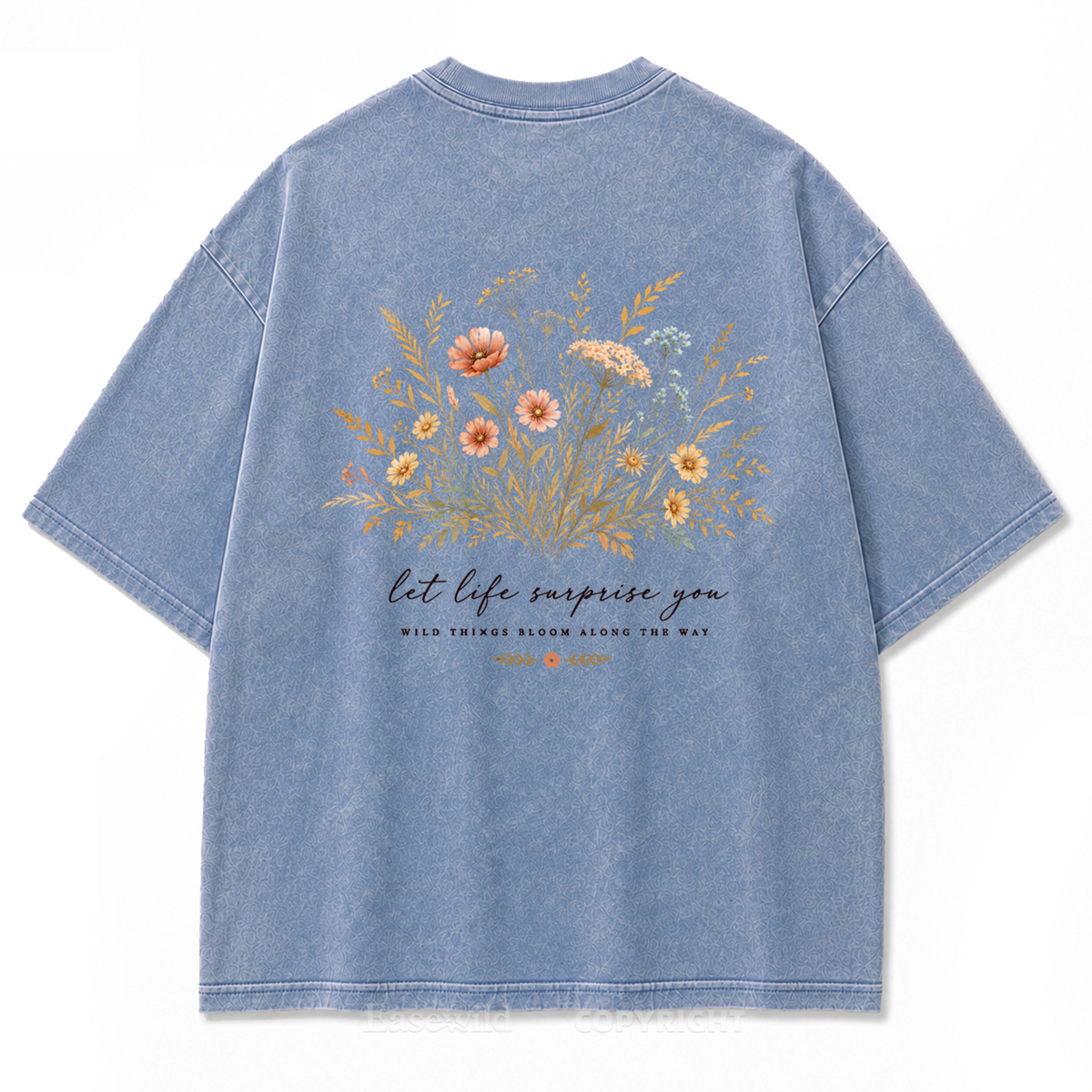 Let Life Surprise You Washed Print Tee