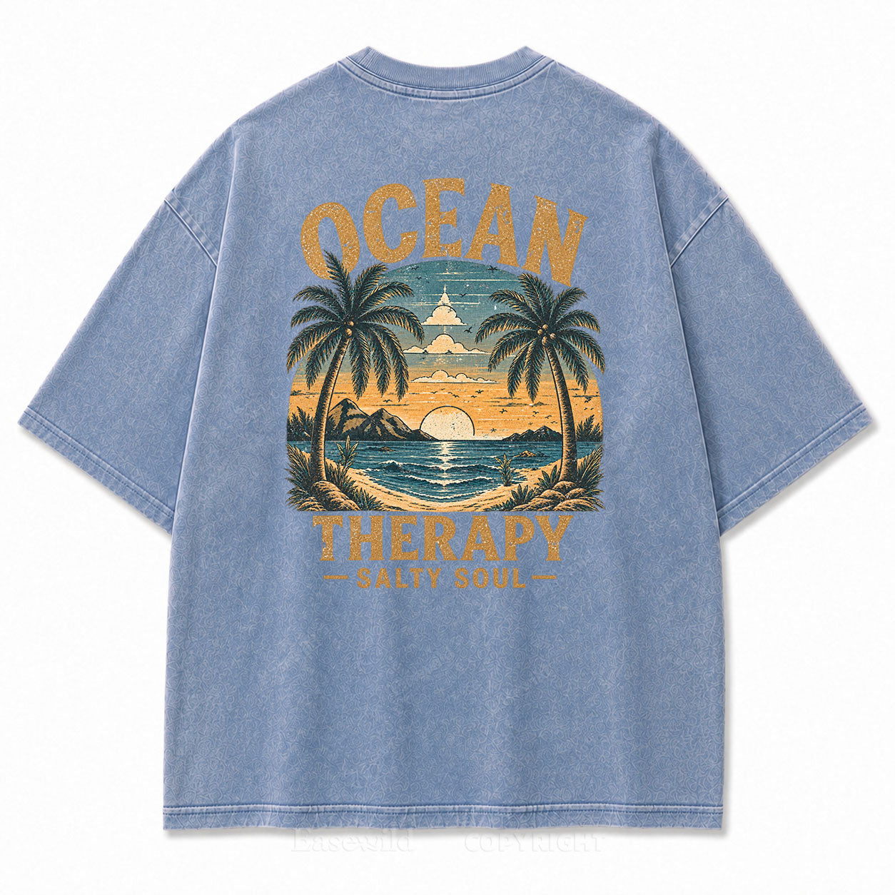 Ocean Therapy Salty Soul Washed Graphic Tee