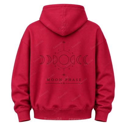 Kapuzenpullover mit Mondphasengrafik