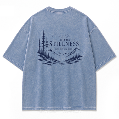 In the Stillness Mountain Washed Print Tee
