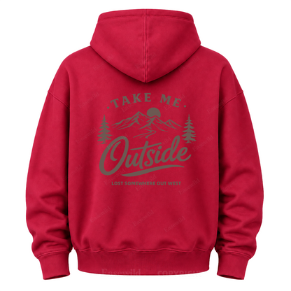 Take Me Outside Out West Grafik-Kapuzenpullover