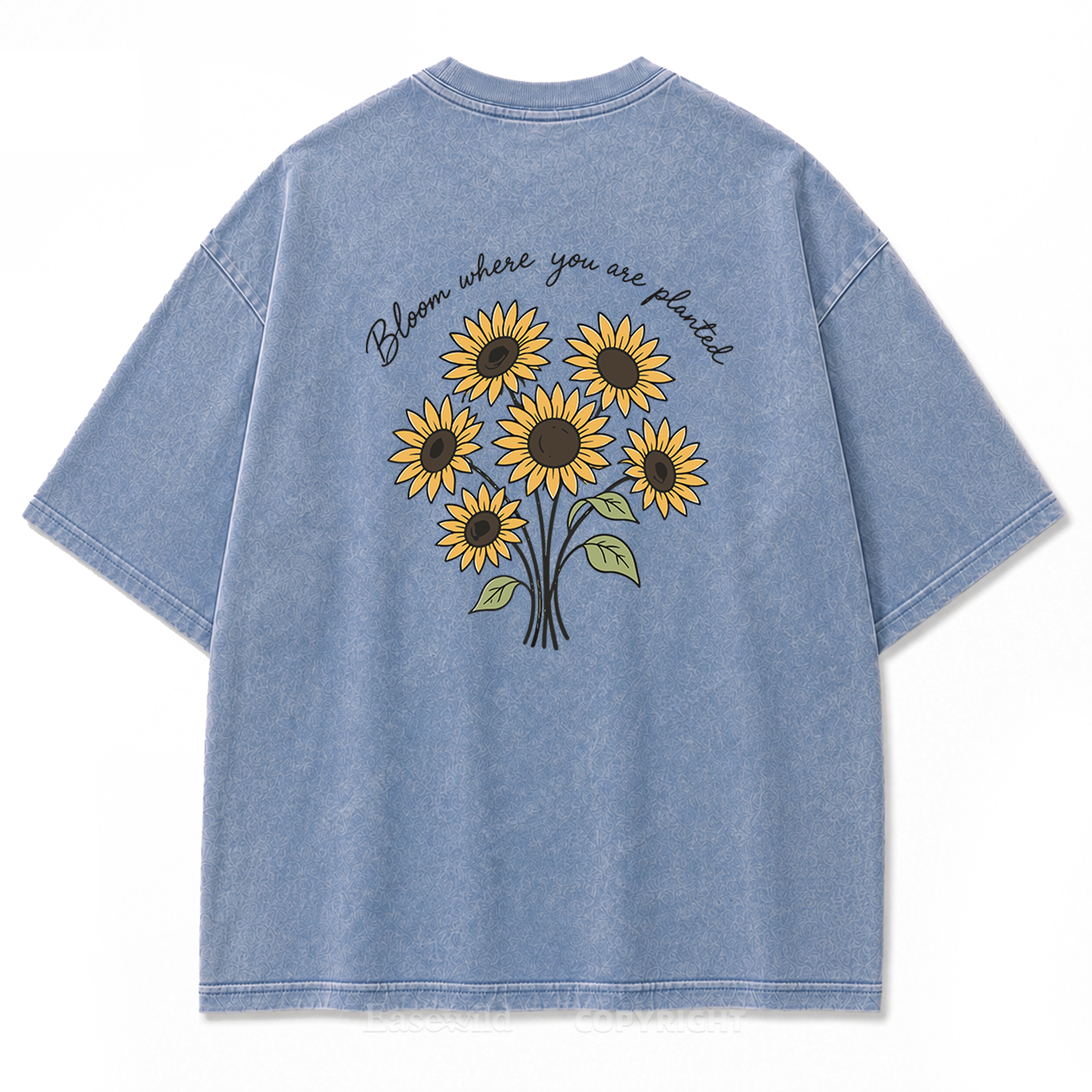 Bloom Where You Are Planted Washed Print Tee