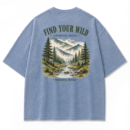 Find Your Wild Mountain Adventure Print Tee