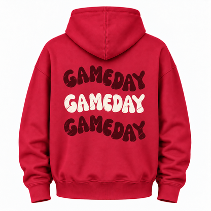 Game Day Baseball Stitch Graphic Hoodie