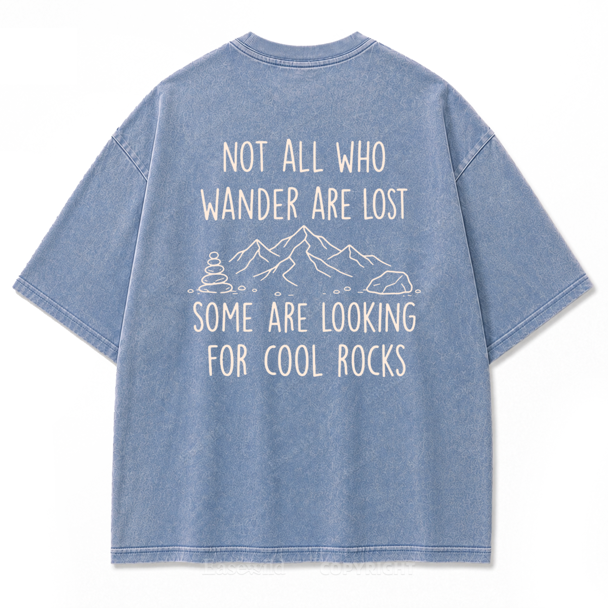 Cool Rocks Explorer Washed Print Tee