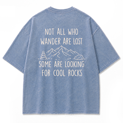 Cool Rocks Explorer Washed Print Tee