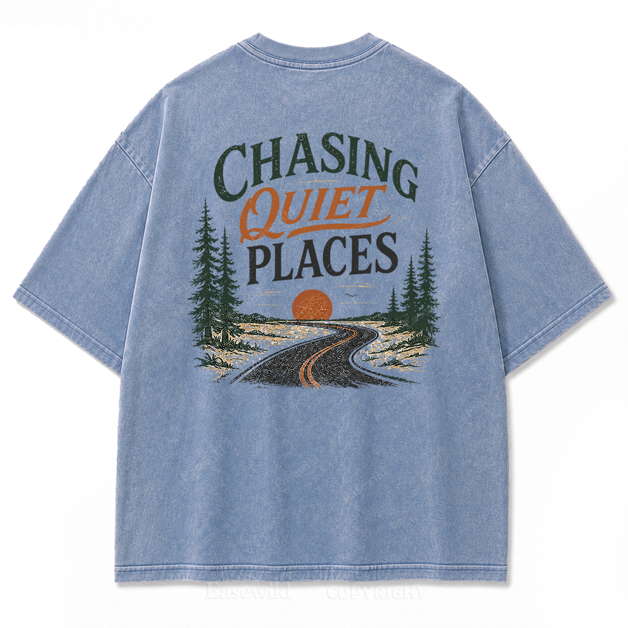 Chasing Quiet Places Washed Print Tee
