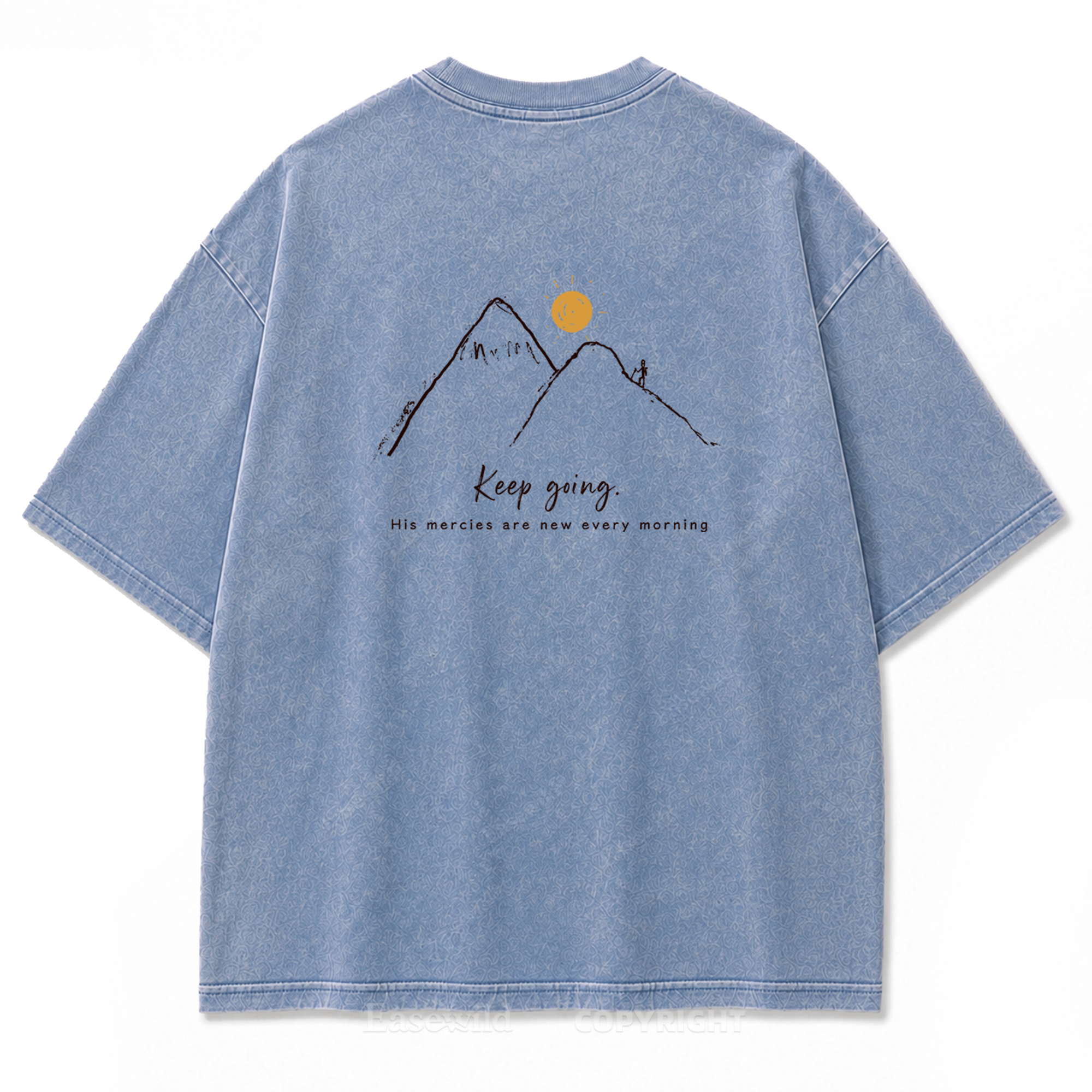 Keep Going Mountain Washed Print Tee