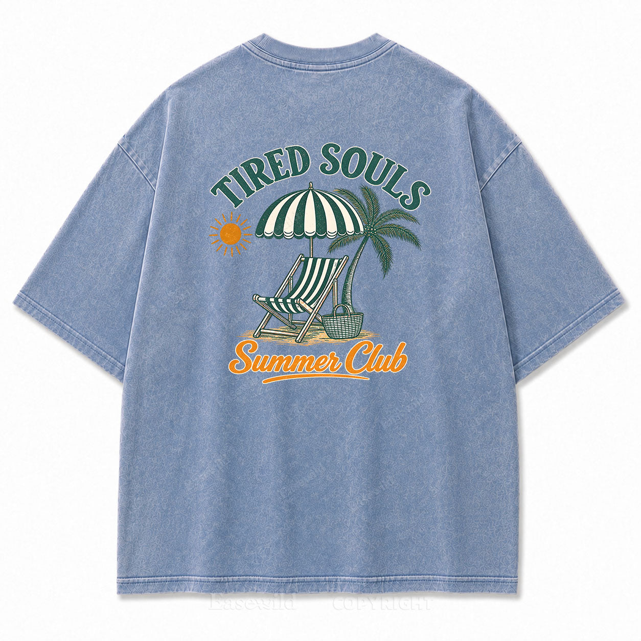 Tired Souls Summer Club Washed Print Tee