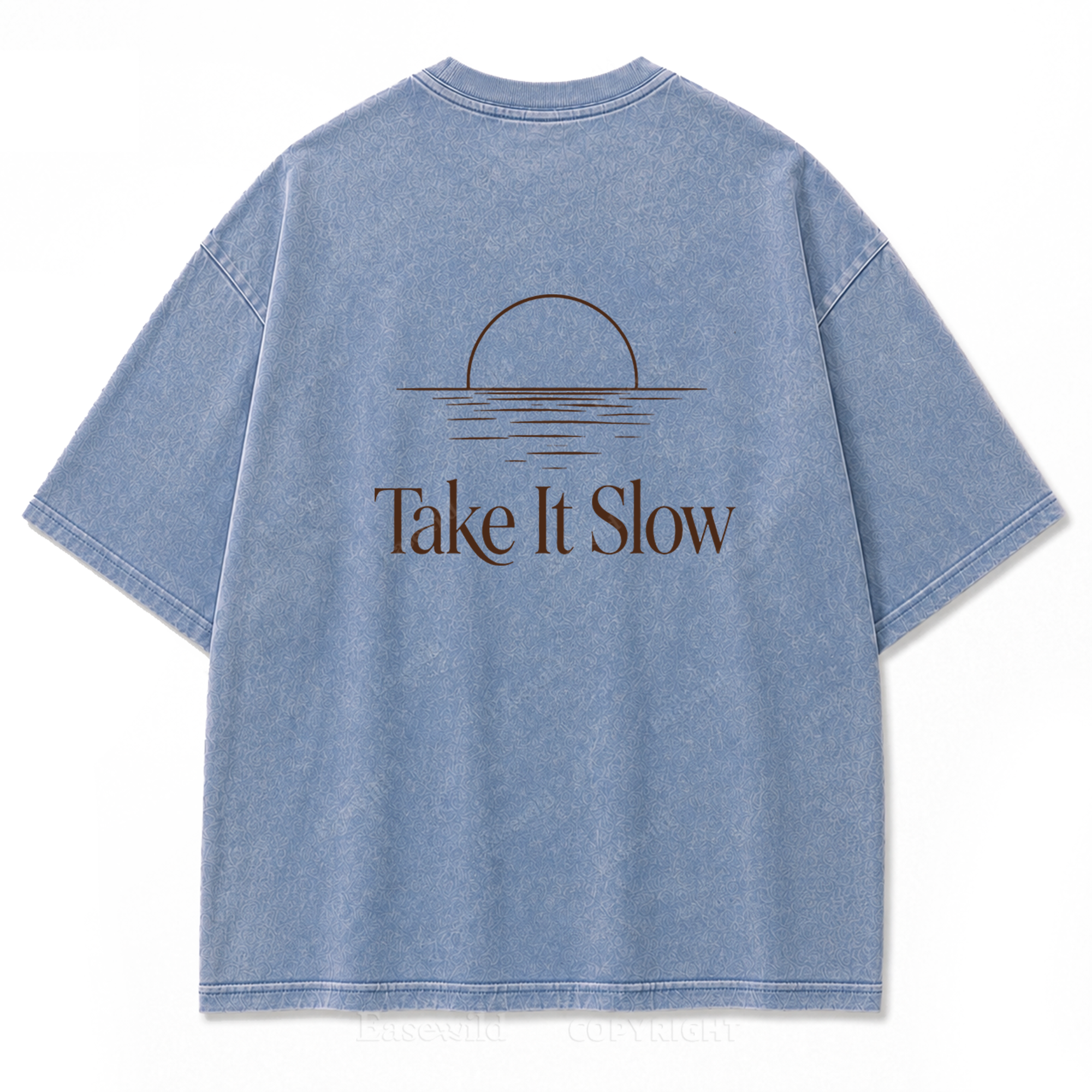 Still Water, Slow Days Washed Print Tee
