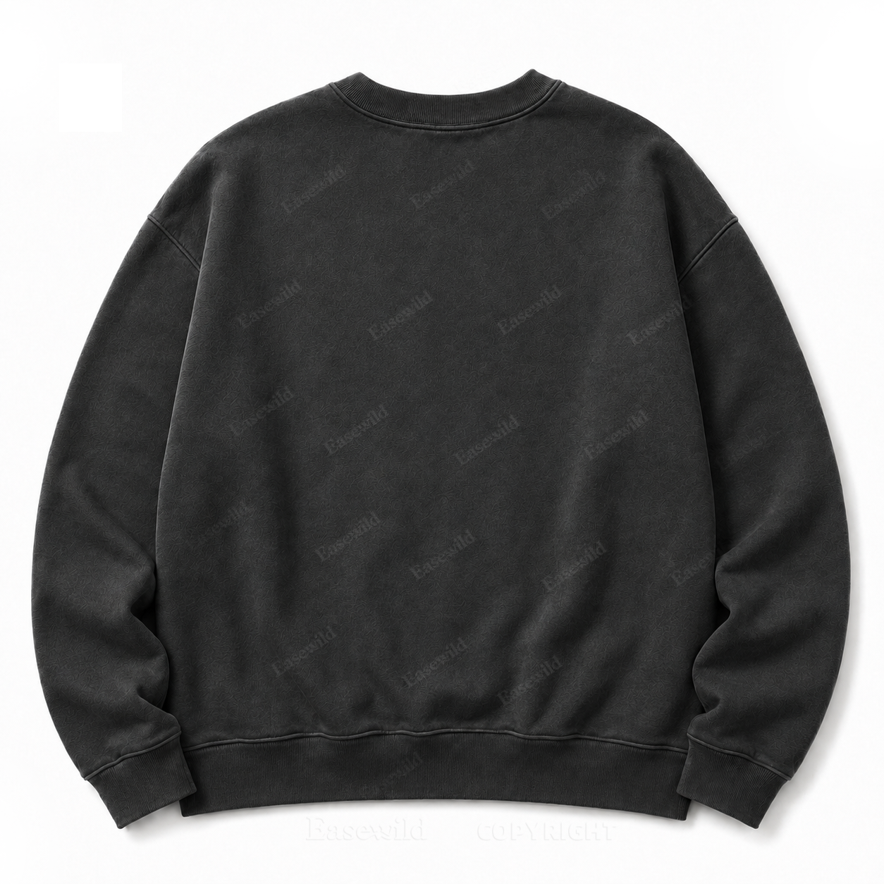 Moon Phase Celestial Front Graphic Washed Crewneck