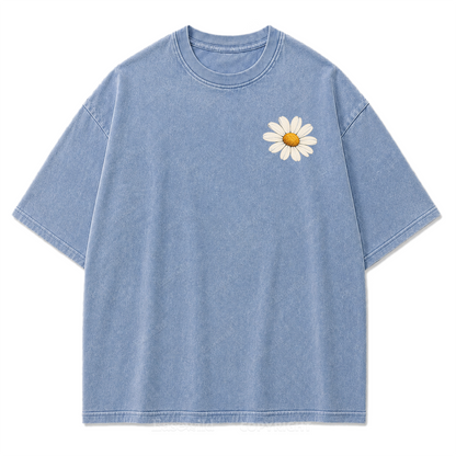 Always Take the Scenic Route Washed Print Tee