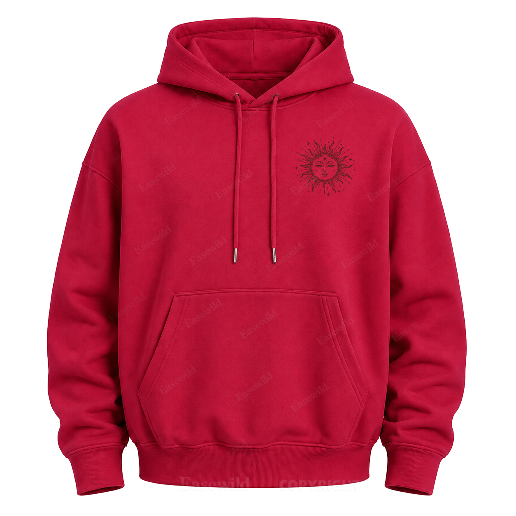 Sonne & Mond "Celestial Washed" Grafik-Kapuzenpullover