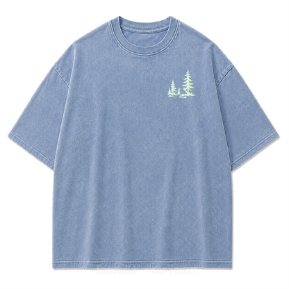 Pinebound Nights Washed Print Tee