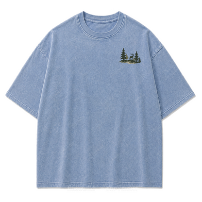 Find Me Offline T-Shirt mit Waschung