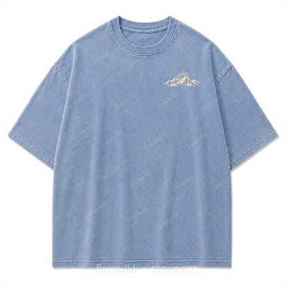 Faith Moves Mountains Washed Print Tee
