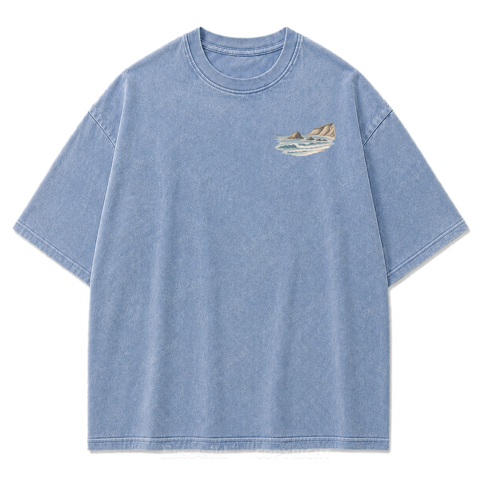 Let the Tide Reset Me Washed Print Tee
