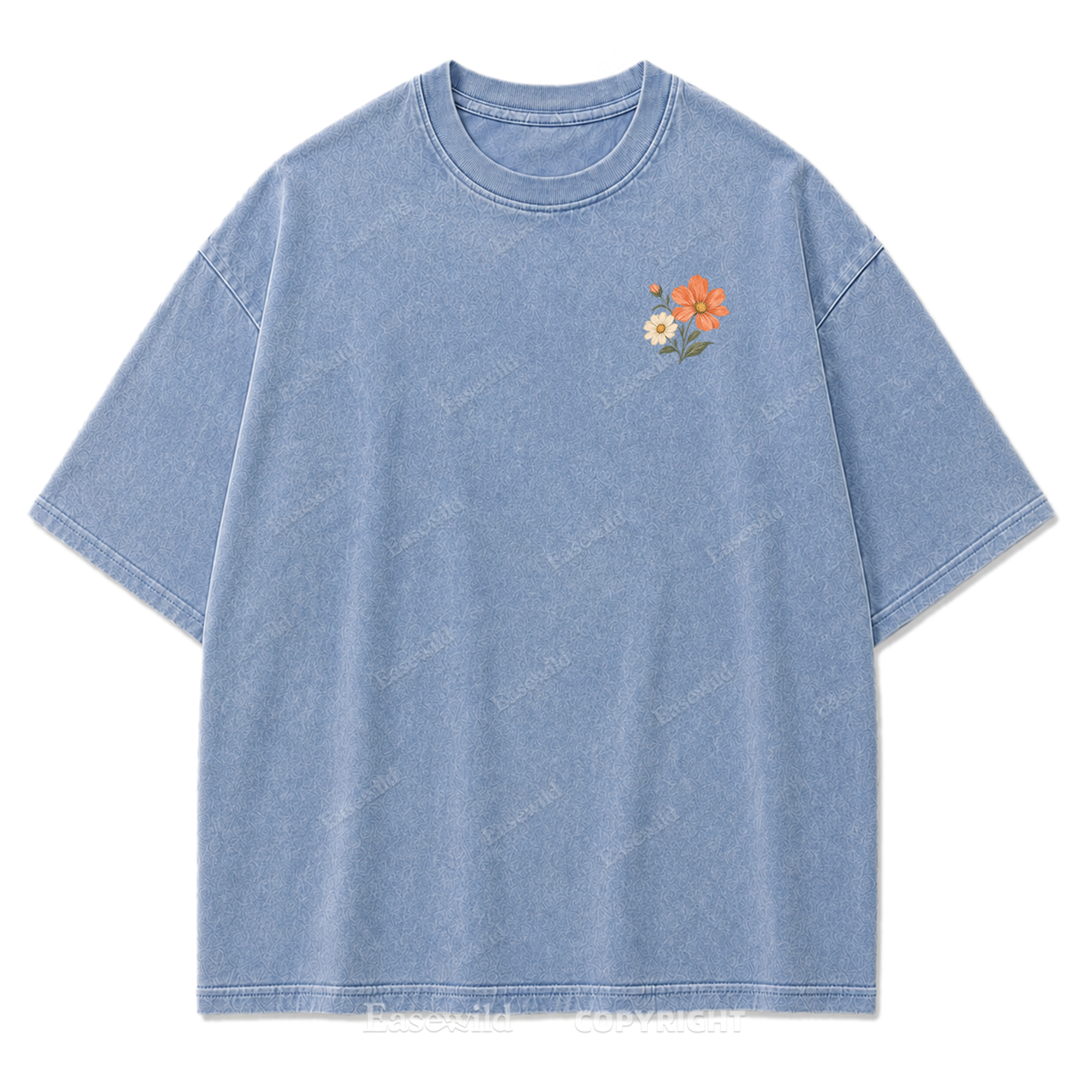 Pastel Wildflower Washed Print Tee