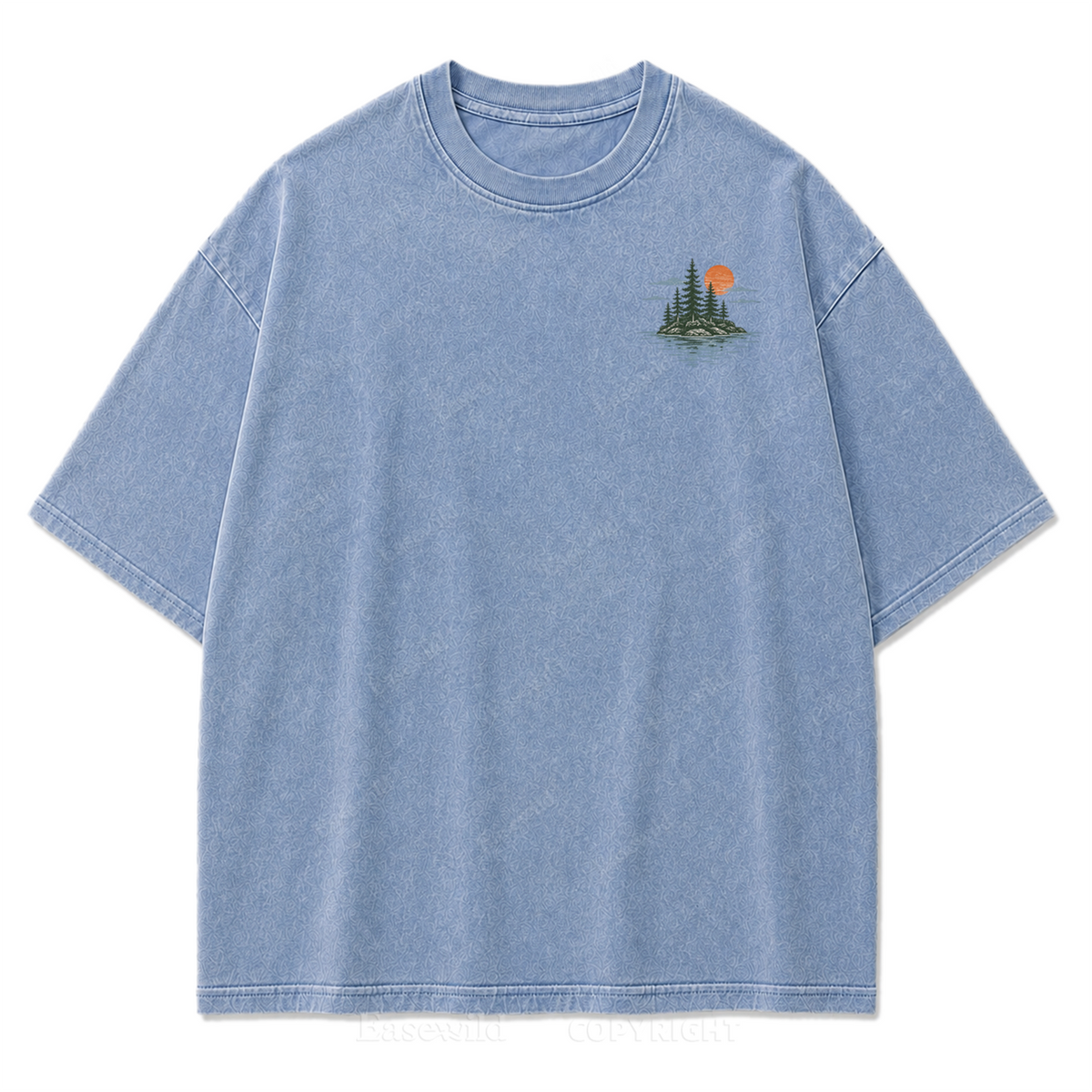 Where Slow Lake Days and Good Company Meet Washed Print Tee