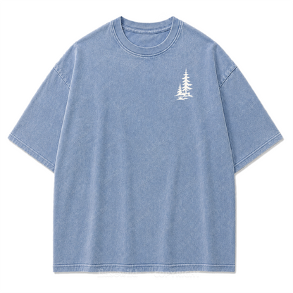 Go Somewhere Quiet Washed Print Tee