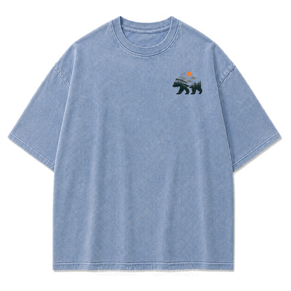 Roam More Worry Less Washed Print Tee