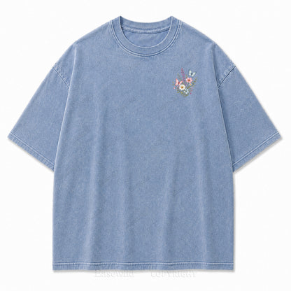 Live Wild Bloom Free Floral Art Print Tee