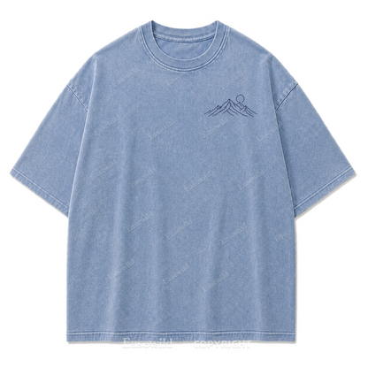 Mountain Soul Minimal Washed Print Tee