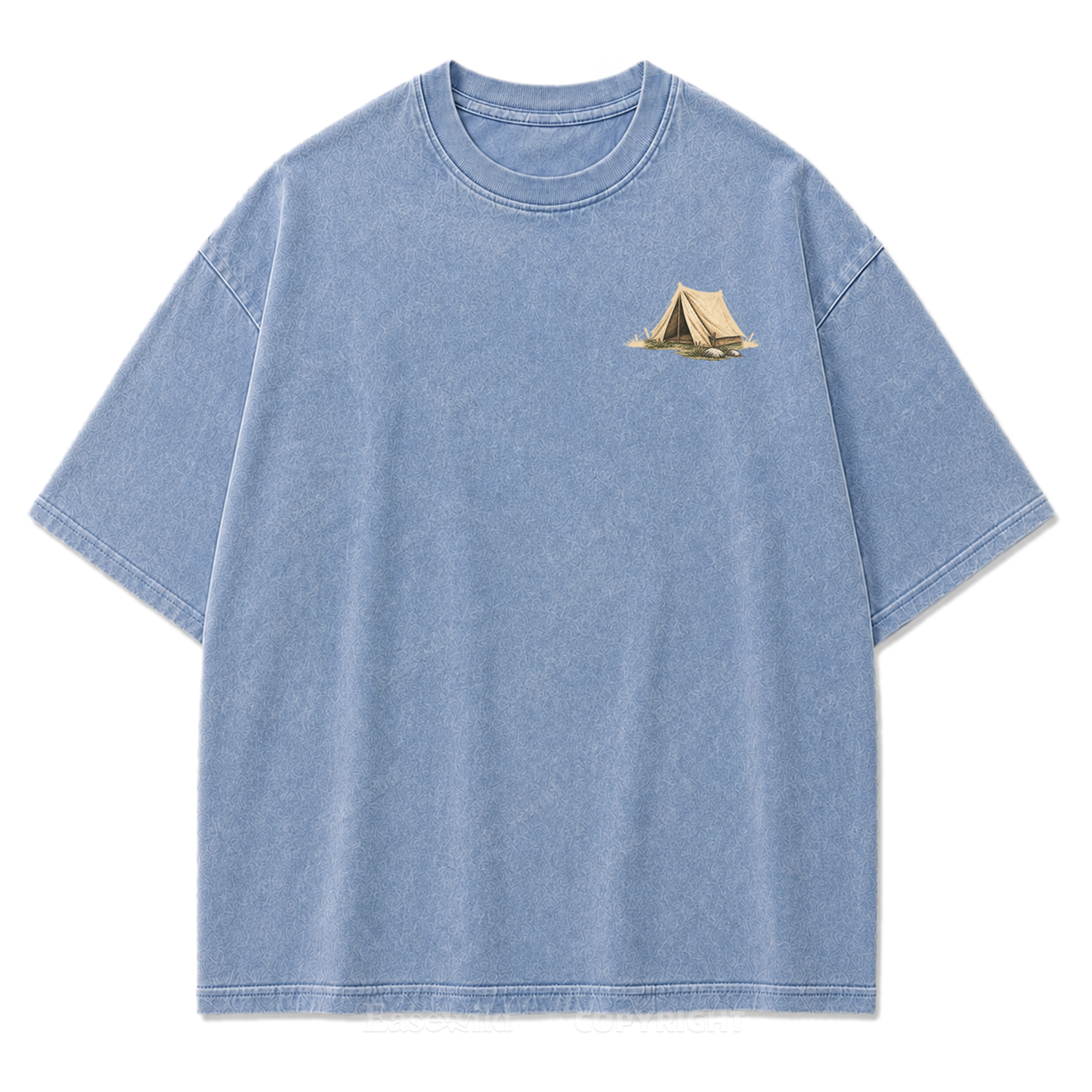T-Shirt mit Lakeside Coffee Washed Print