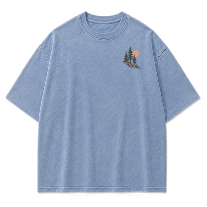 Lost in the Right Direction verwaschenes T-Shirt