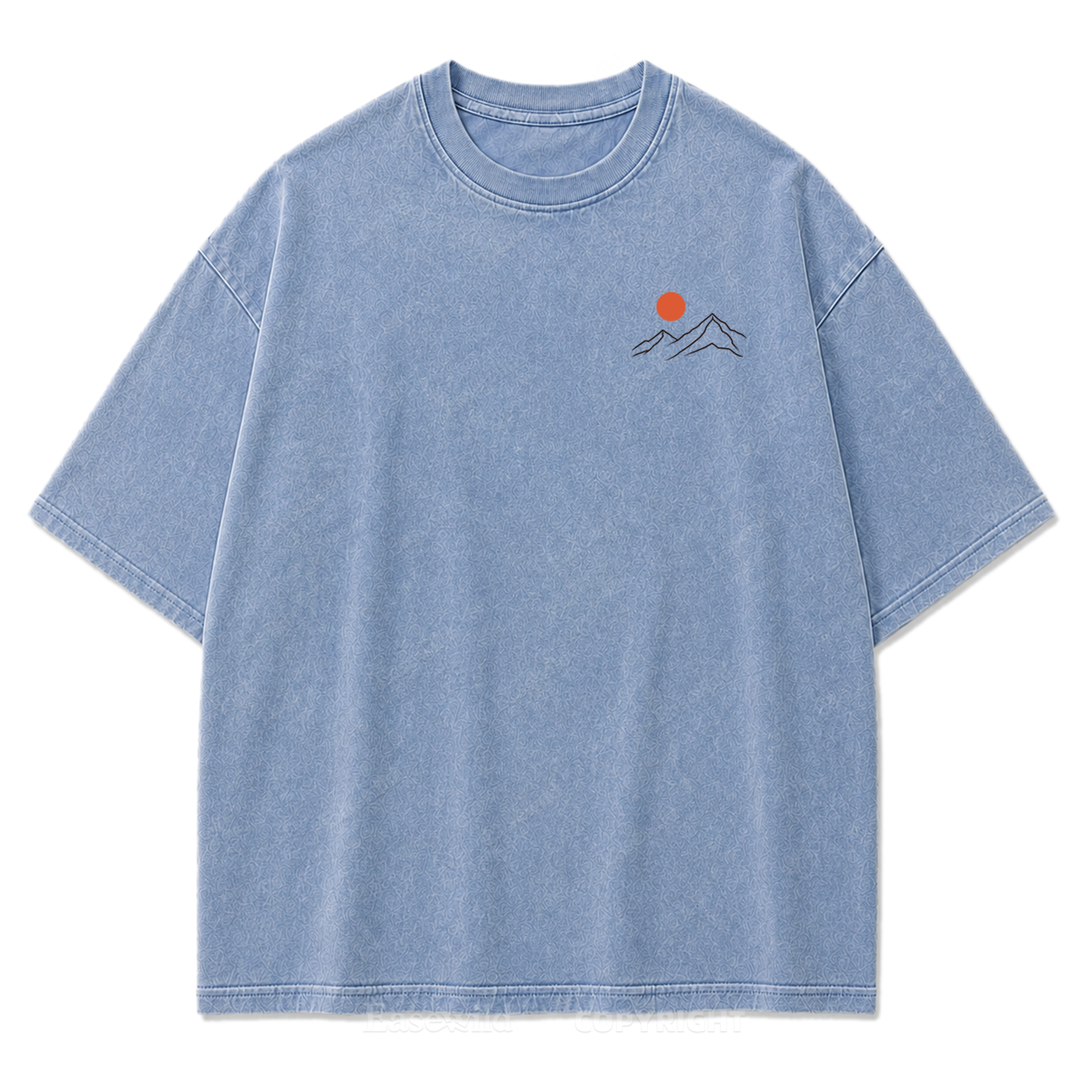Somewhere Between Earth & Sky Washed Print T-Shirt