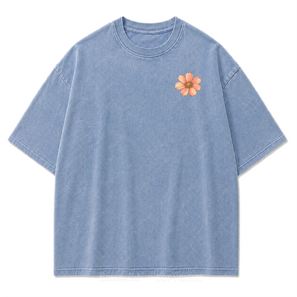 Golden Hour Lakeside Van Washed Print Tee