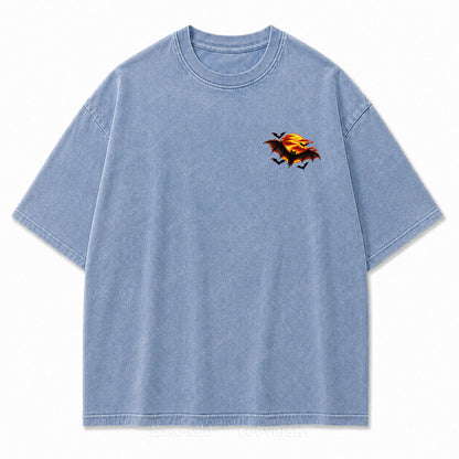 Haunted Nights Halloween Washed Graphic Tee