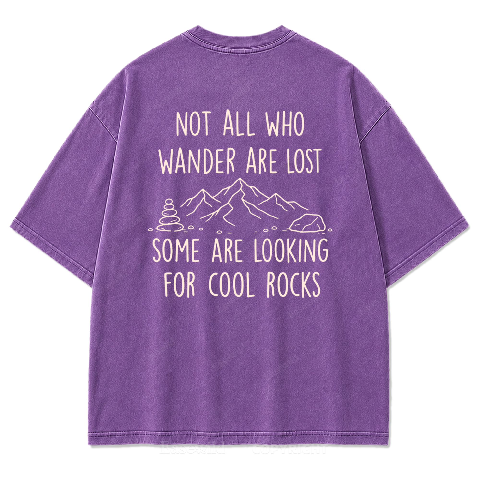 Cool Rocks Explorer Washed Print Tee