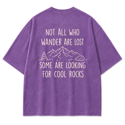 Cool Rocks Explorer Washed Print Tee