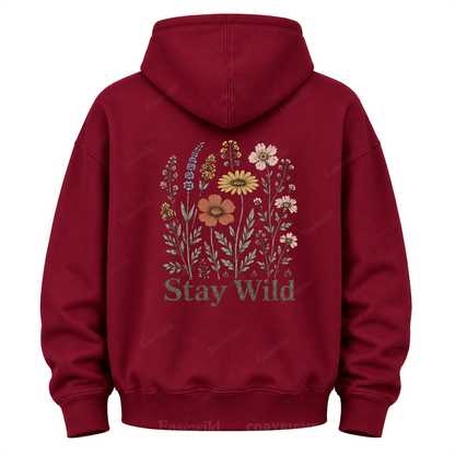 Stay Wild Wildflower Graphic Hoodie